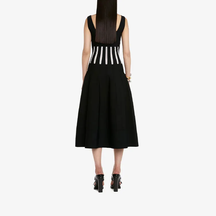 Alexander McQueen Sleeveless Dresses Women's Black-2