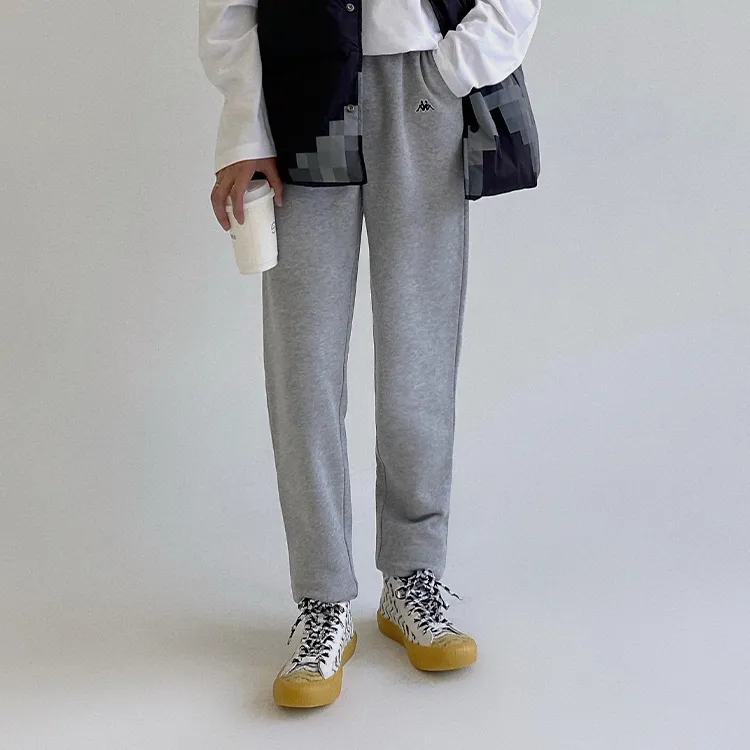 Kappa Straight Sports Pants Unisex Heather Gray-2