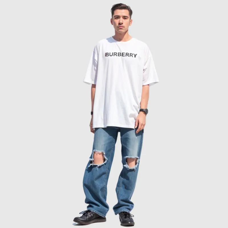 Burberry Logo Print T shirt-5