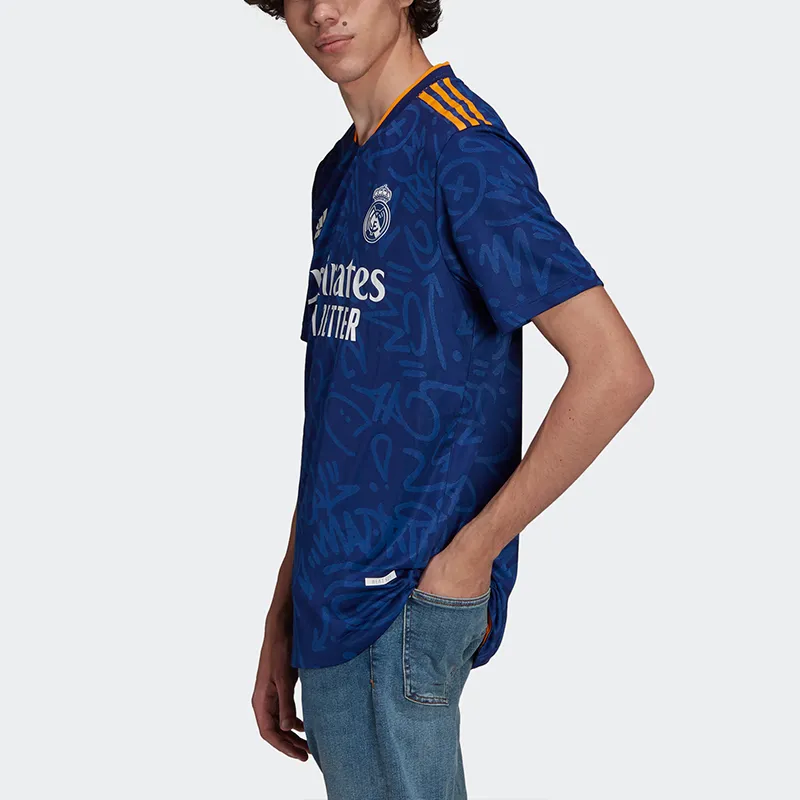Adidas Soccer Jersey Men's Blue-3