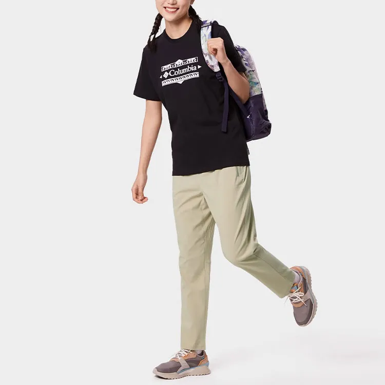 Columbia Drop Shoulder Sleeve T-Shirt Unisex Black-2