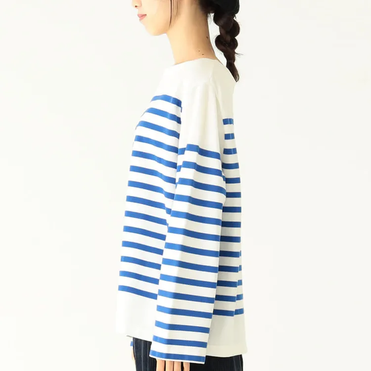 Beams T Shirts Women's Blue With White Lettering-3