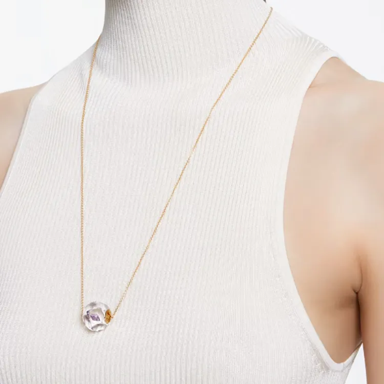 Swarovski Curiosa Necklaces Women's Gold/Pink-2