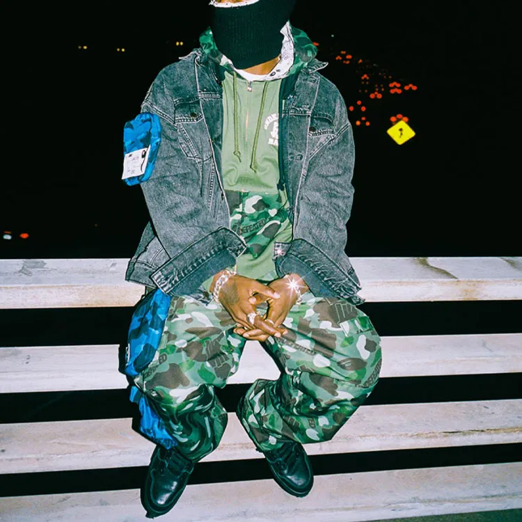 A BATHING APE X UNDEFEATED Color Camo Relaxed Zip Hoodie-2