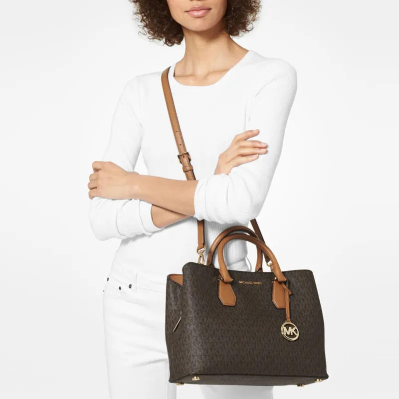 MICHAEL KORS MICHAEL KORS Handbag Collection Camille TARYN Leather Crossbody Handbag Large Size Women's Dark Brown-2