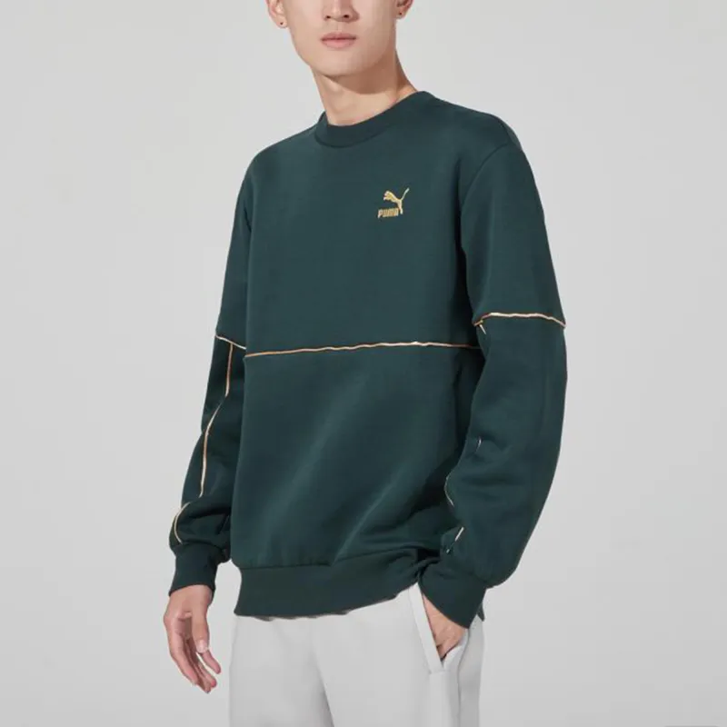 PUMA Sweatshirts Men Green-3