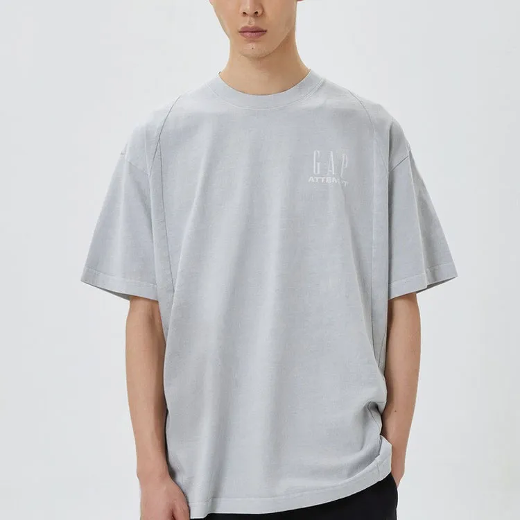 Attempt X GAP X ATTEMPT T Shirts Unisex Gray-1