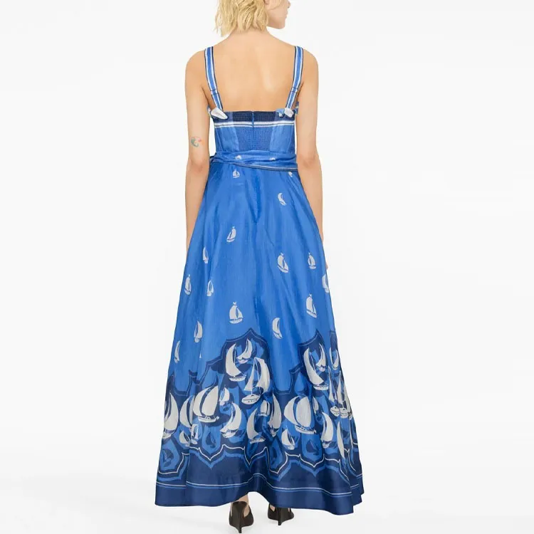 Zimmermann SS23 Sleeveless Dress Women's Blue-2