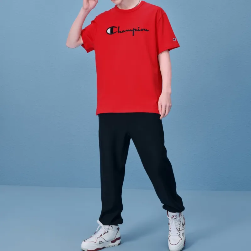 Champion T Shirt US Version Unisex Dark Red-2
