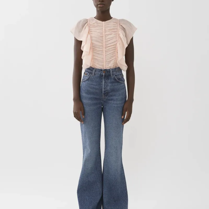 Chloé T Shirts Women's Viola Tricolor Pink-1