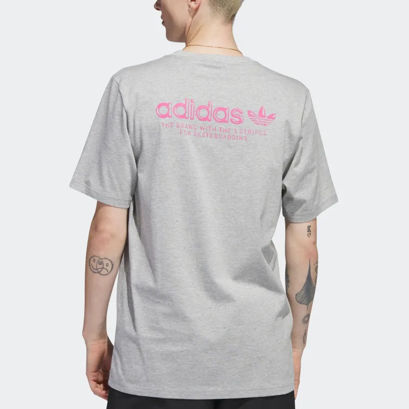 Adidas Originals T Shirt Men's Medium Heather Gray-2