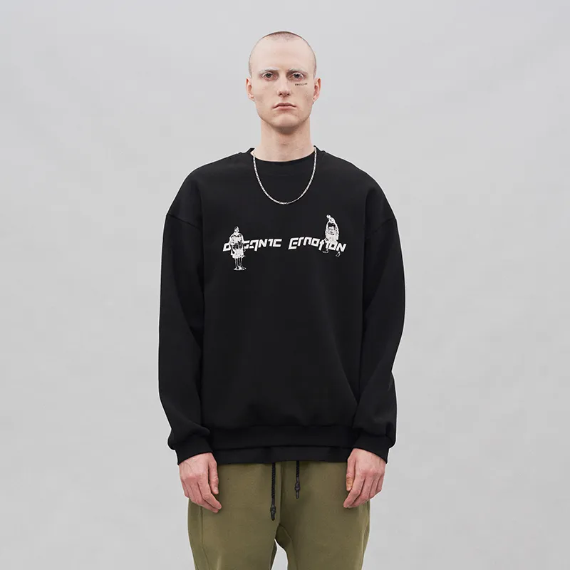 Organic Emotion Crew Neck Loose Fit Regular Sweatshirt Unisex-2
