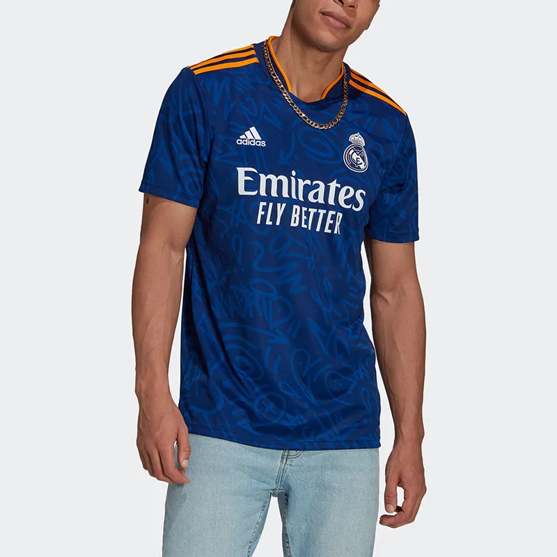 Adidas Soccer Jersey Men's Blue-3