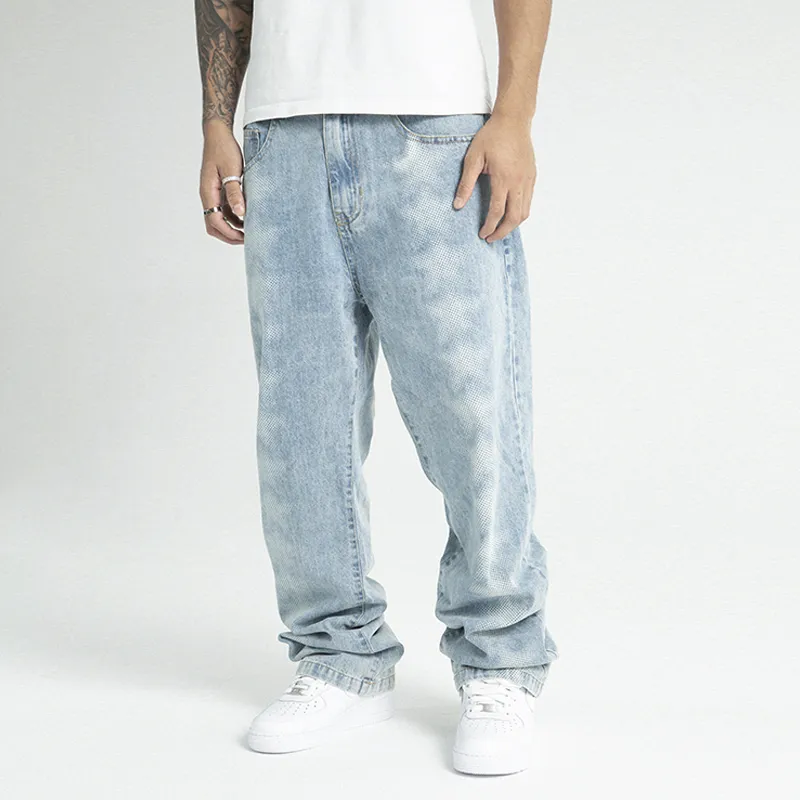 JUST VIBE Straight Jeans Unisex Blue-5