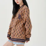 MLB Sweatshirts Unisex Dark Brown