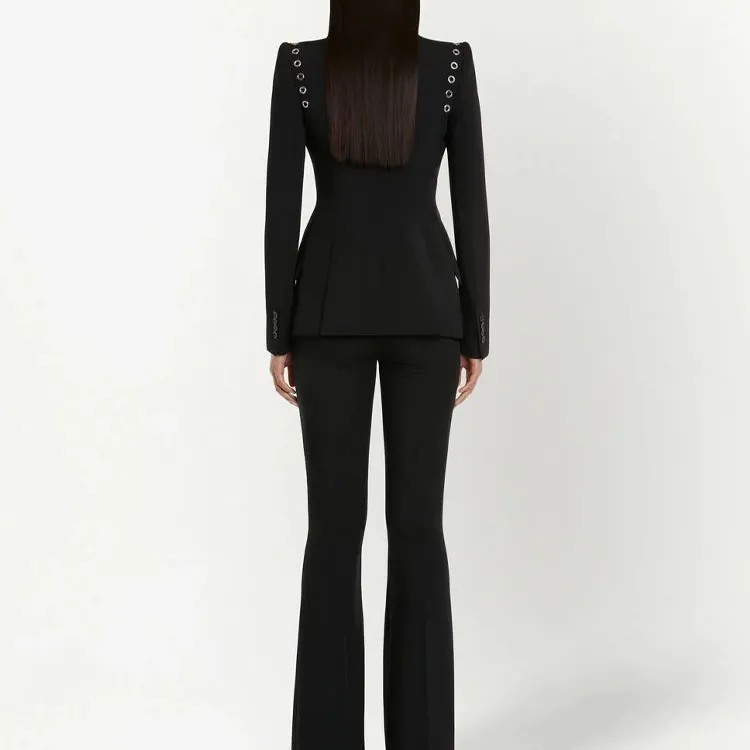 Alexander McQueen Business Suit Coat Women's Black-2