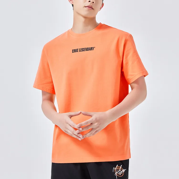 Erke T Shirt Men's Soft Light Orange-3