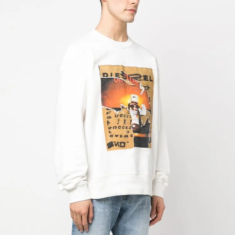 DIESEL S-Macs-Poff Crewneck Sweatshirt-3