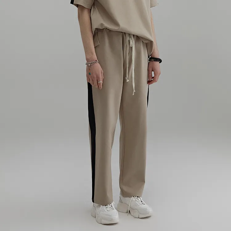 RICKYOUNG Casual Pants Unisex Khaki-2