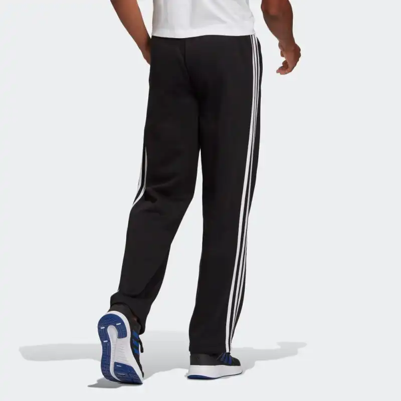 Adidas Essentials Fleece Open Hem 3 Stripes Pants-2