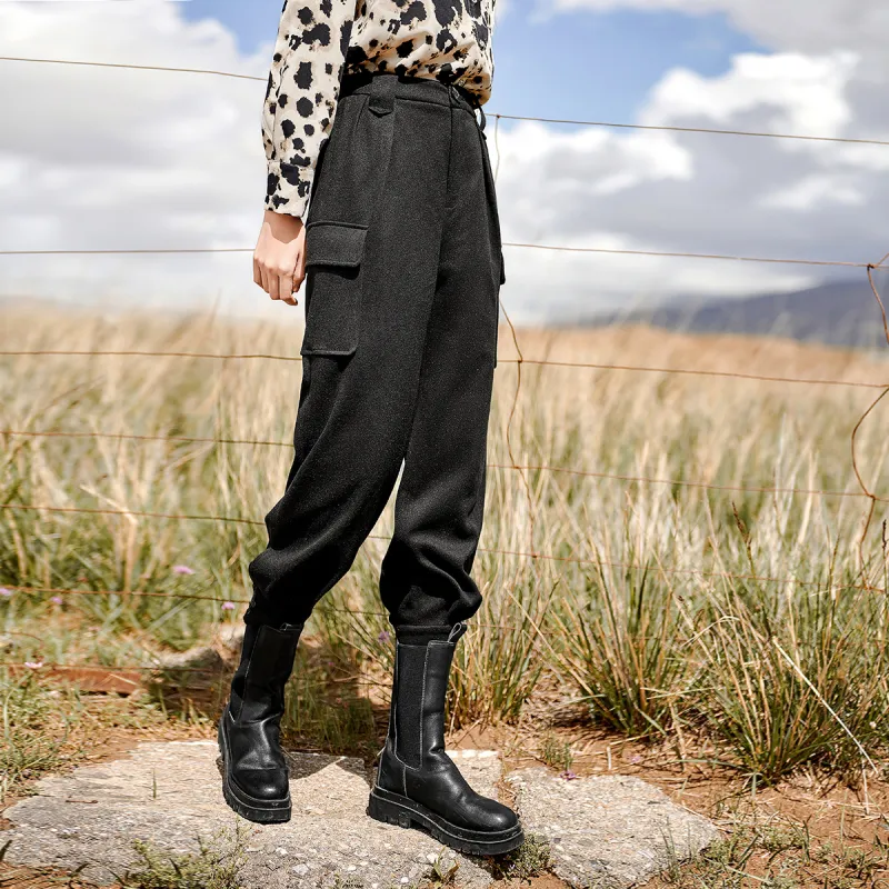 MEETLADY Cargo Pants Casual Pants Women's-4
