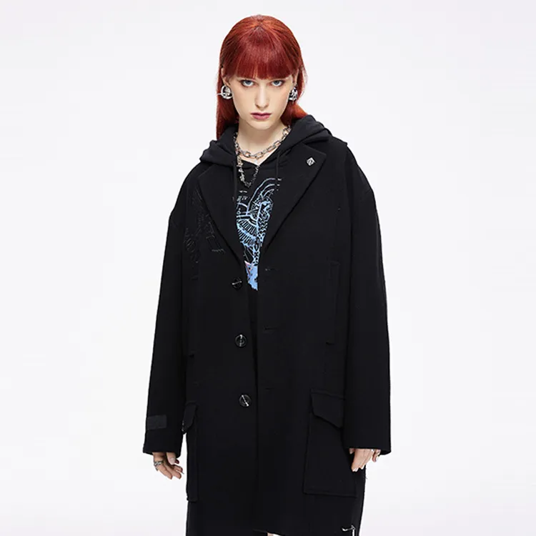 Boy London Trench Coats Unisex Black-8