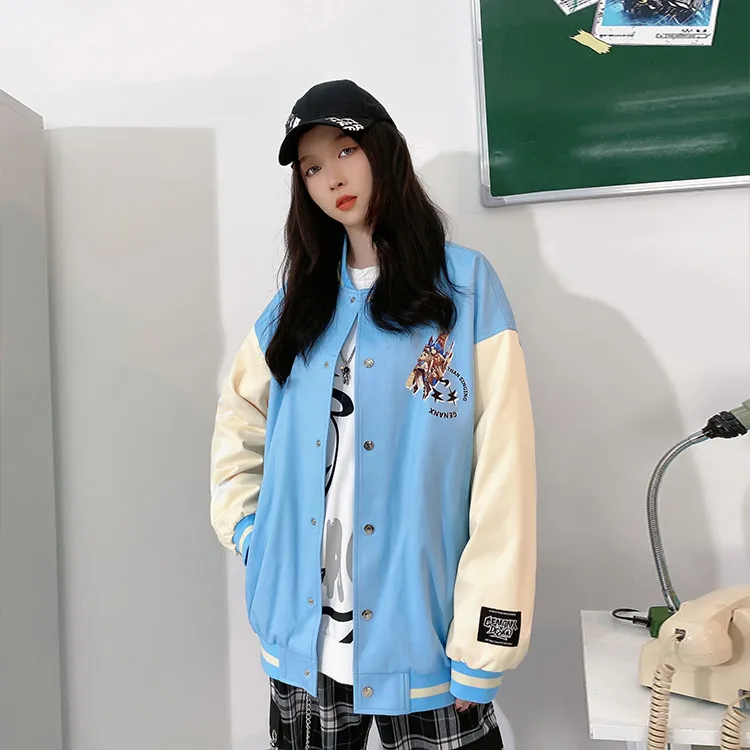 GENANX x 'DAHUAXIYOU'SHOUYOU Baseball Jacket Unisex-9