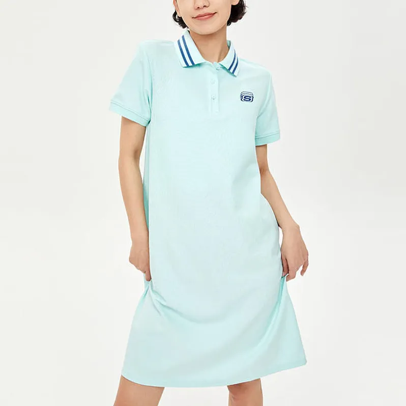 Skechers Colorful Short-Sleeved Dresses Women's-4