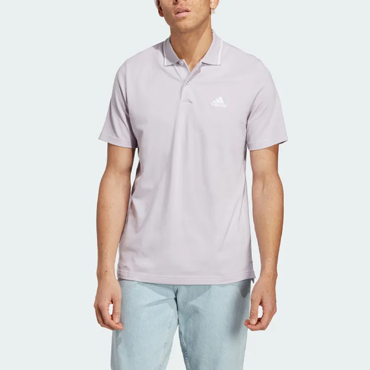 Adidas Essential Polo Shirts Men Silver-1