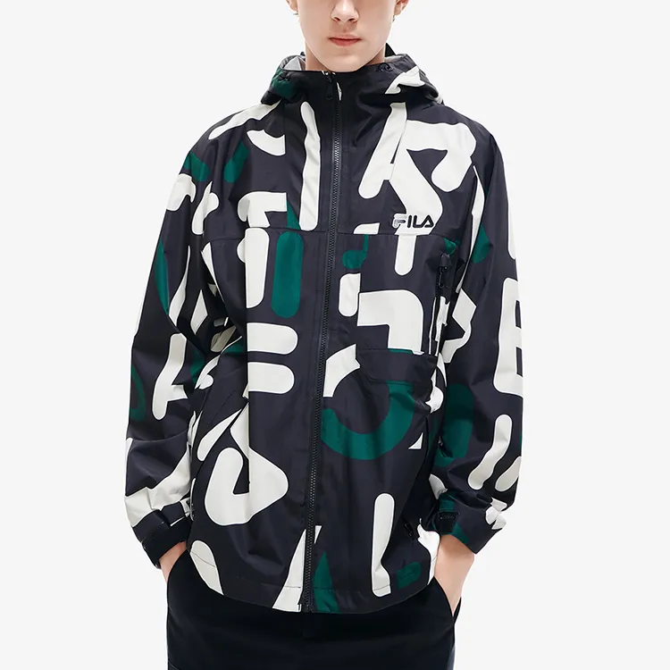 FILA Jackets Men Black-4