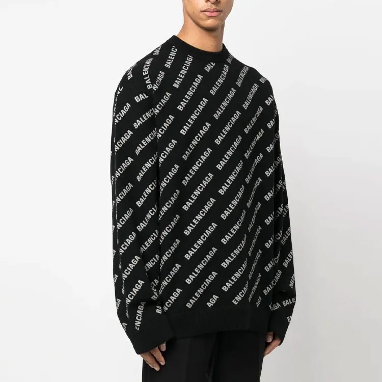 Balenciaga SS23 Cashmere Sweater Men's Black-3