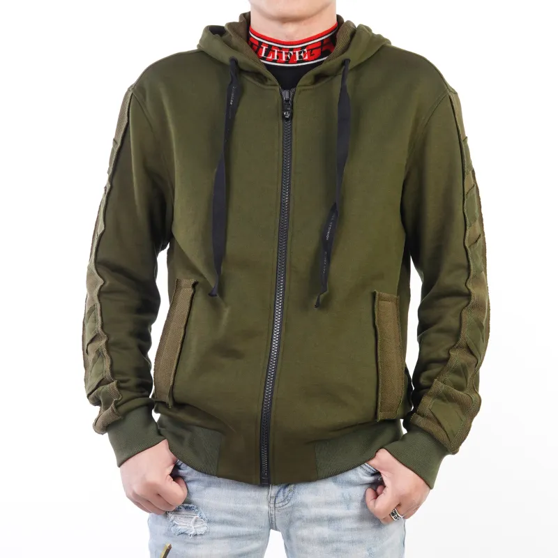 BOINIGAN VANITA Champion Hooded Regular Sweatshirt Men's Army Green-3