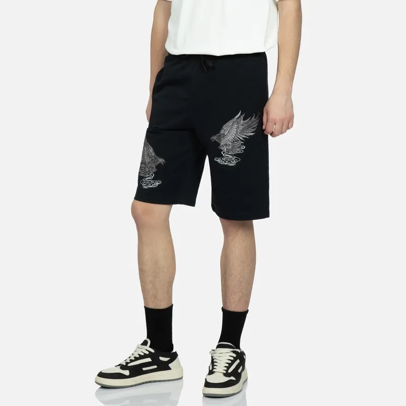 EVISU Sports Shorts Men Black-2
