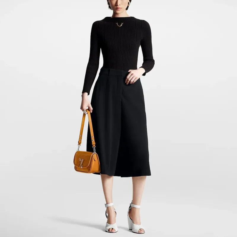 LOUIS VUITTON Ribbed Knit Bateau Pullover-1