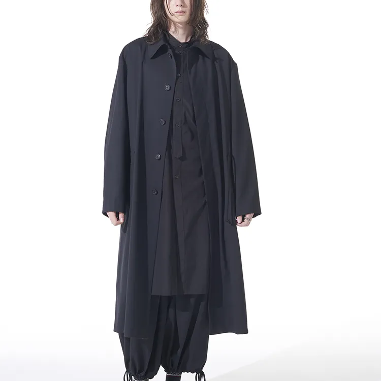 Yohji Yamamoto Coats Men Black-2