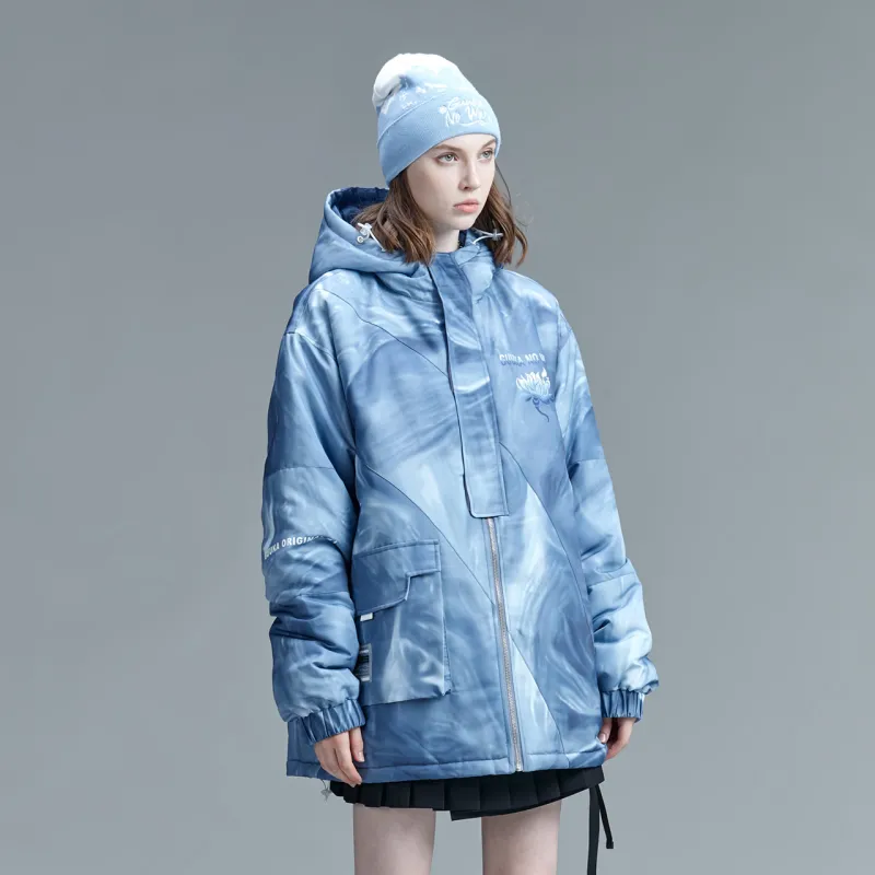 Guuka Puffer Jacket Unisex Blue-4