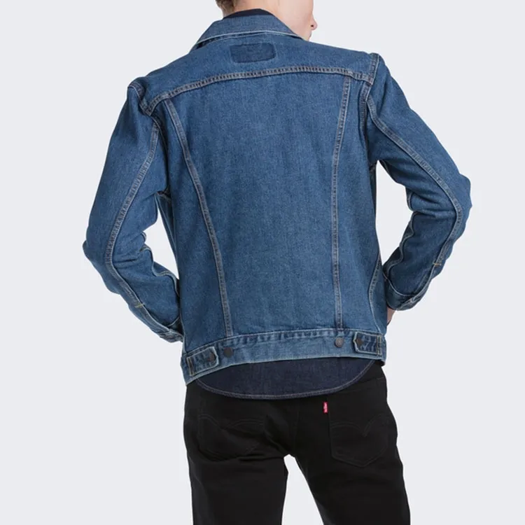 Levis Denim Jackets Men Dark Blue-3