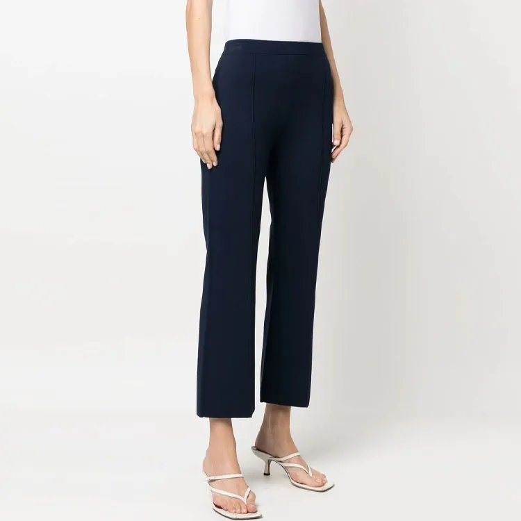 THEORY Flared Knitted Trousers-3