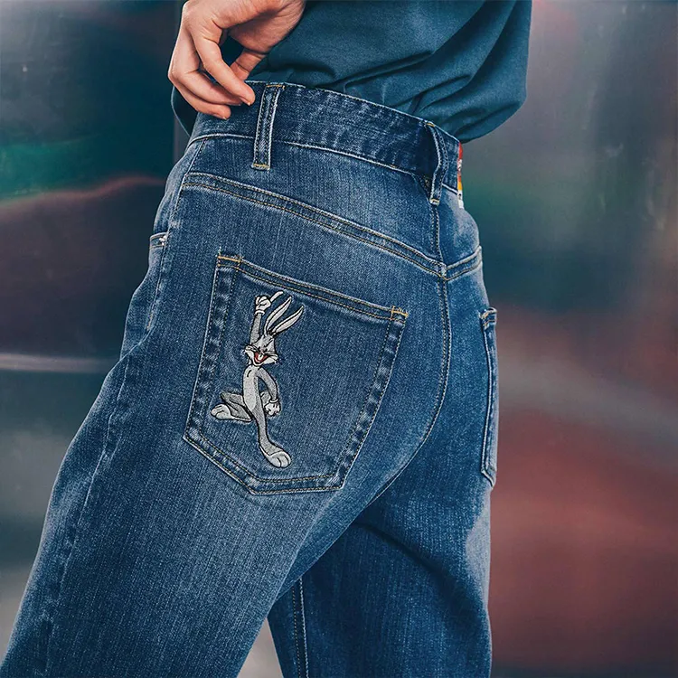 STAYREAL Looney Tunes Straight Jeans Unisex-5