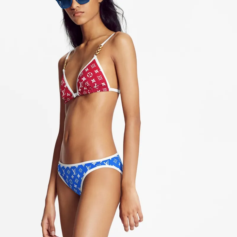 LOUIS VUITTON Swimming Shorts Women's Blue-3