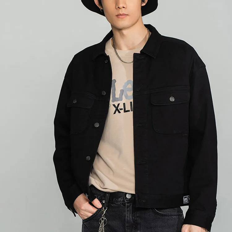 Lee Denim Jackets Men Black-4