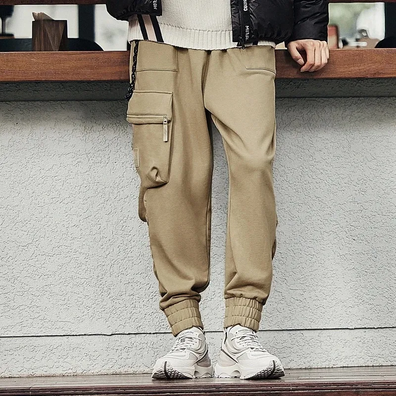 LINING CF Tracing Casual Pants Men Khaki-3