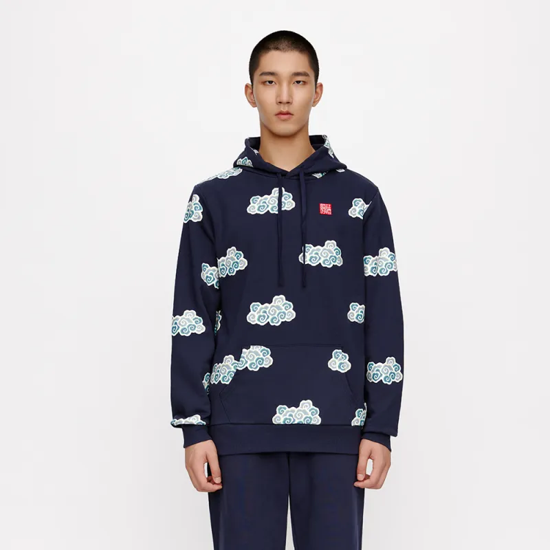 CLOT Hooded Loose Fit Regular Sweatshirt Unisex Navy Blue-2
