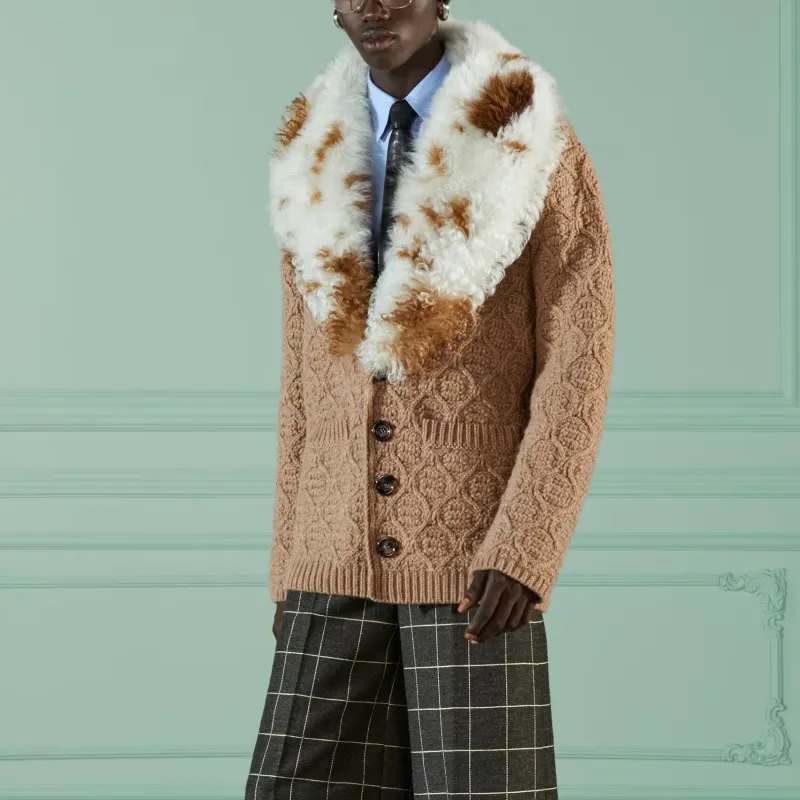 GUCCI Sweaters Men Brown-4