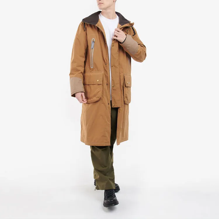 And Wander X BARBOUR Trench Coats Men Brown-1