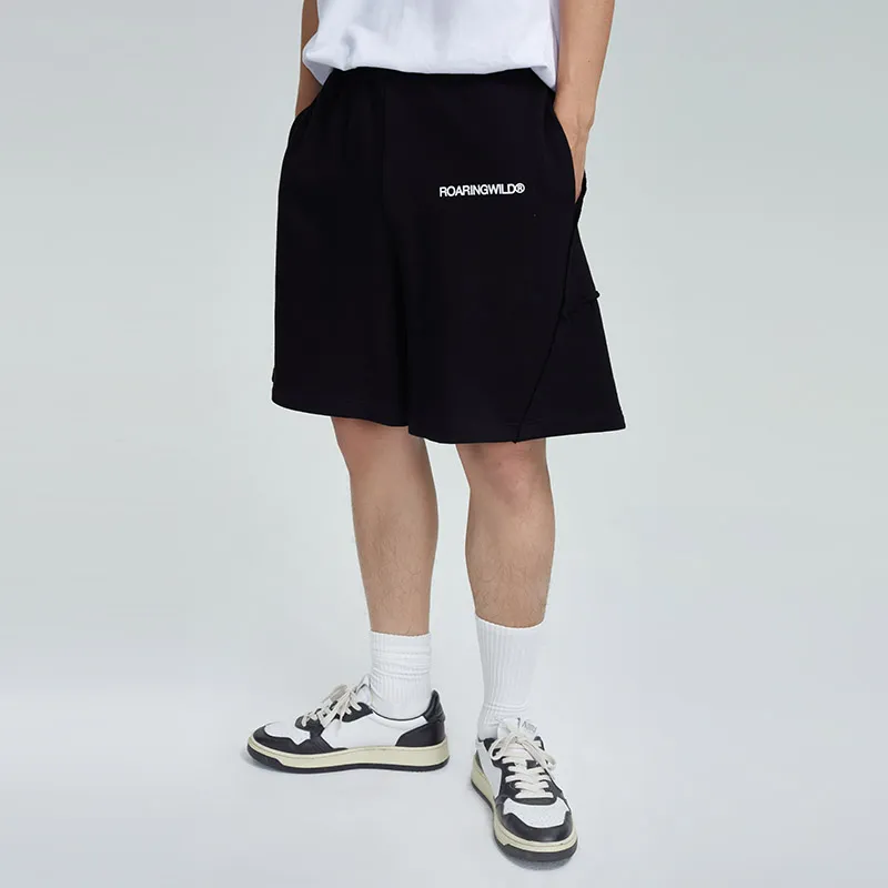 ROARINGWILD SS22 Fitted Shorts Unisex Black-2