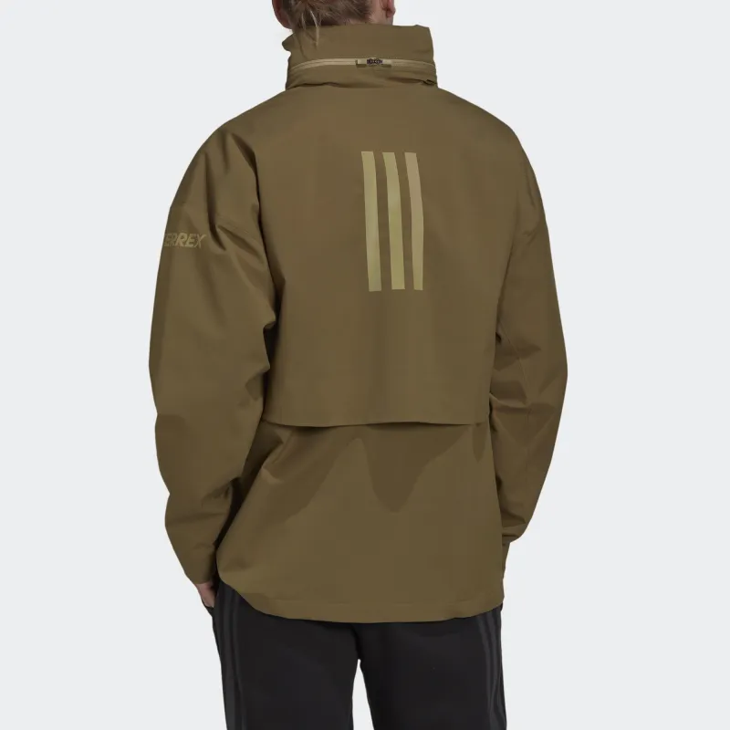 Adidas MYSHELTER Jackets Men Dark Olive Green-3