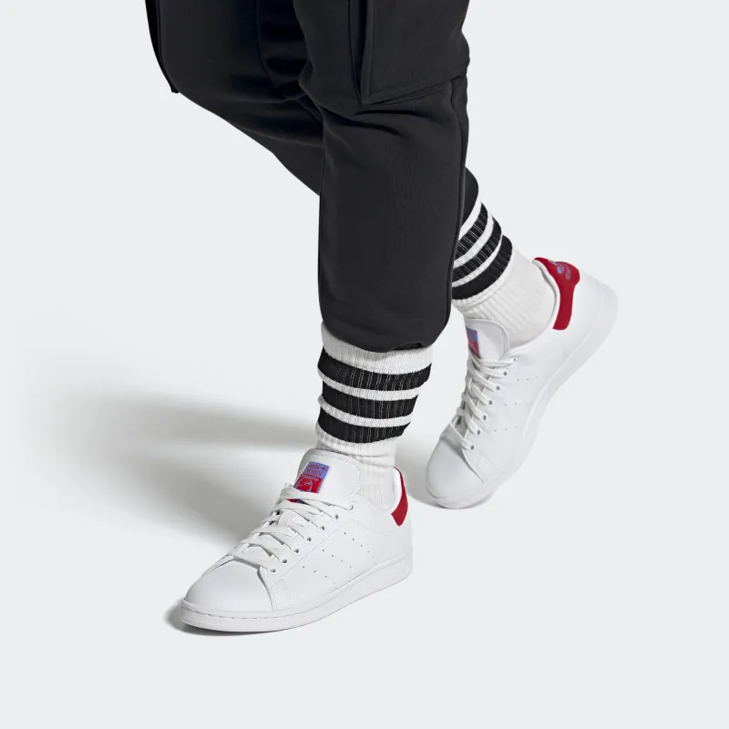 Stan Smith Adidas Originals 'White Vivid Red'-6