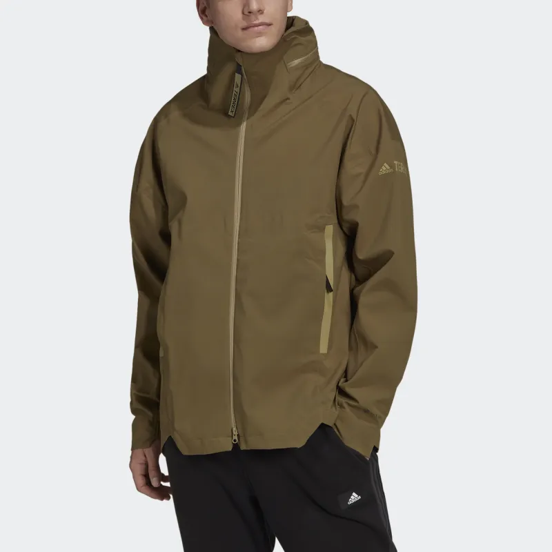 Adidas MYSHELTER Jackets Men Dark Olive Green-1