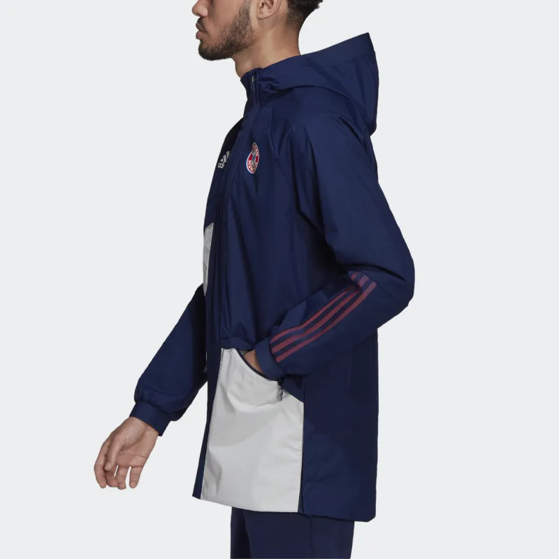 Adidas Bayern Munich Jacket Men's Dark Blue-4